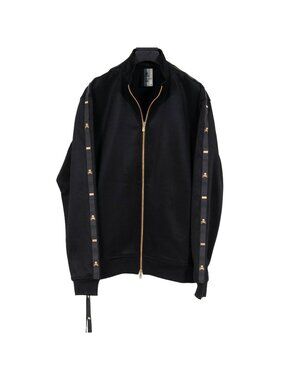 Kith Mastermind Track Jacket Size XL Black Gold Skull Full Zip Windbreaker